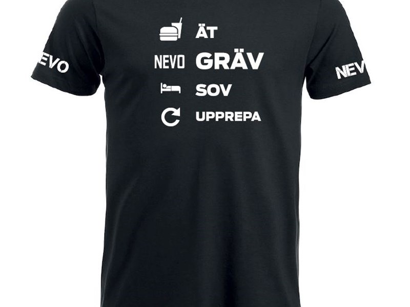 T-shirt, Upprepa, size XL
