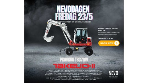 Provkör Takeuchi TB370w