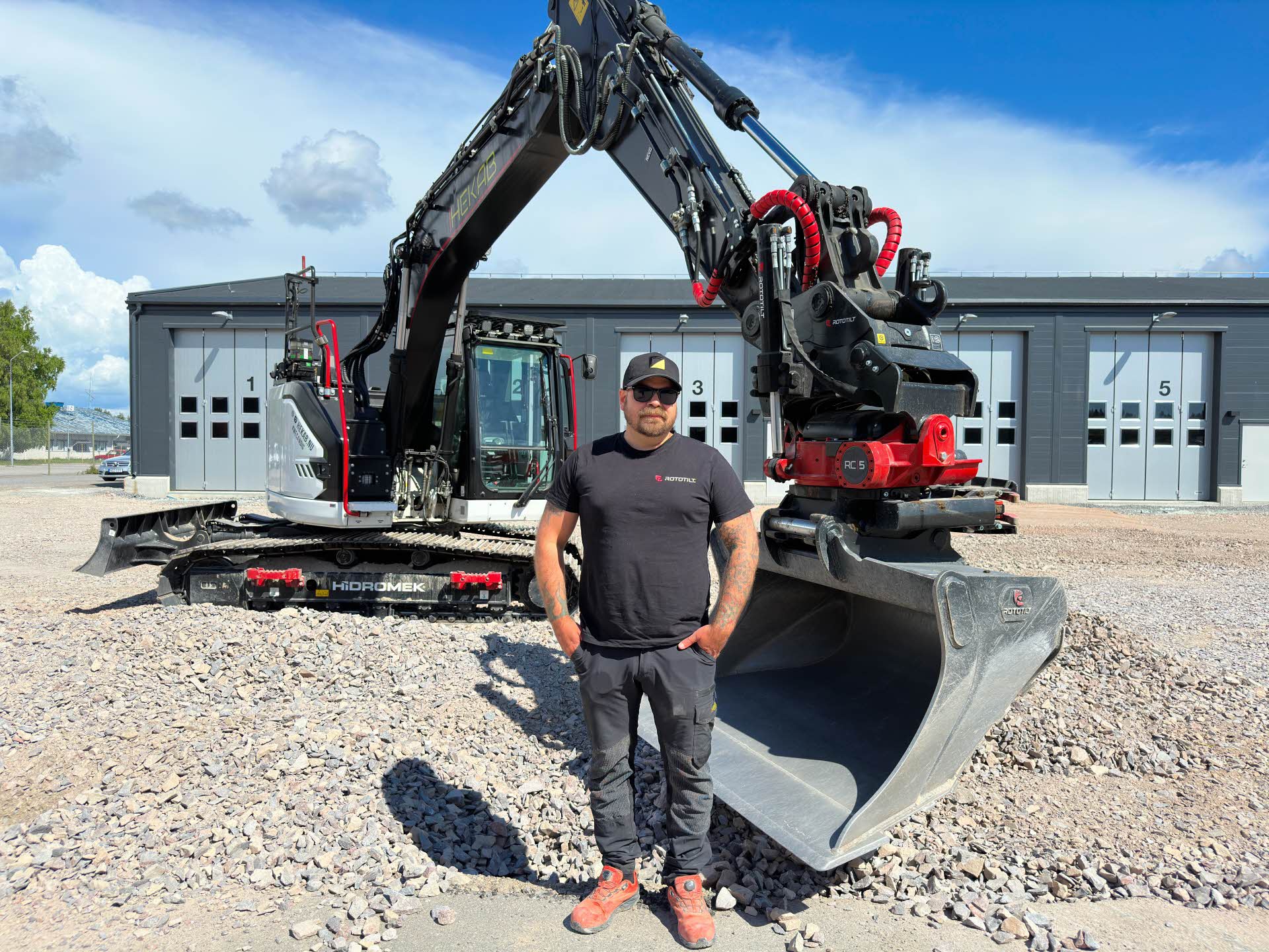 Rikards företagsresa tog fart med Rototilt Control | Nevo Maskin