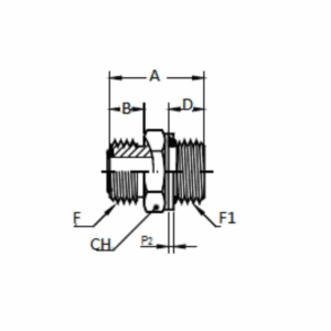 Rak UF ORFS 9/16-1/4BSP